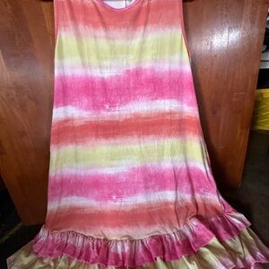 Sunset Stripes Mini Dress